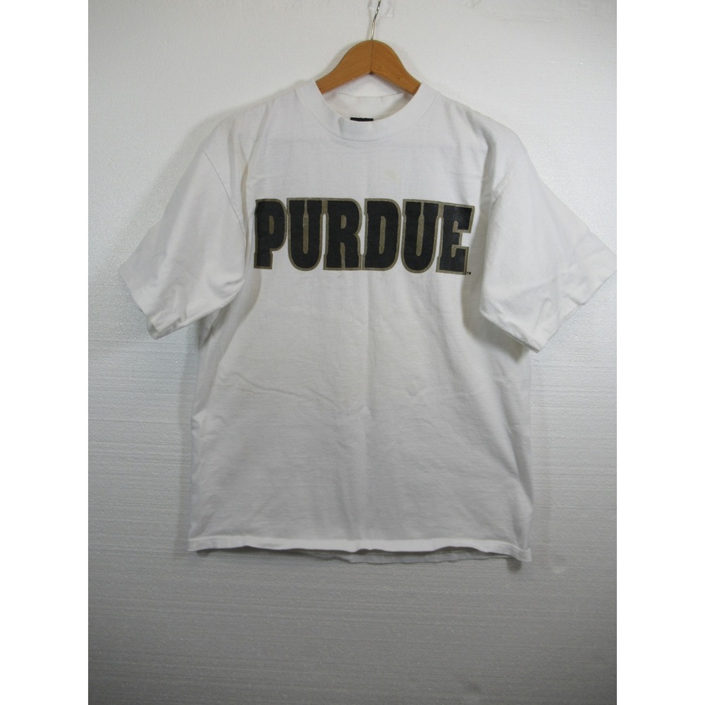 Vintage 90s Purdue University T-shirt Men Large Nemesis Superweight